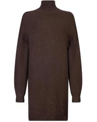 Liu Jo - Dress Featuring An Embellished Roll Neck - Lyst