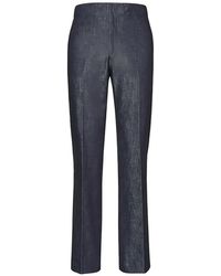 Ferragamo - Belt-Loop Trousers - Lyst