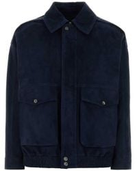 SANTORO - Suede Jacket - Lyst