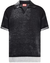 DIESEL - Lorenzo Top Met Korte Mouwen En Polokraag - Lyst