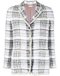 Thom Browne - Tweed Single-Breasted Jacket - Lyst