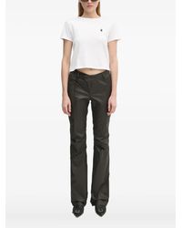 A Bathing Ape - One Point Cropped-Top mit Logo-Stickerei - Lyst