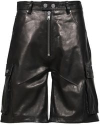 FILTH - Short Cargo En Peau D'Agneau - Lyst
