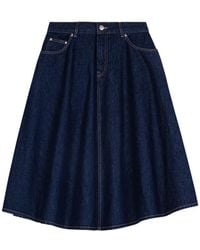 Maje - A-Line Midi Skirt - Lyst