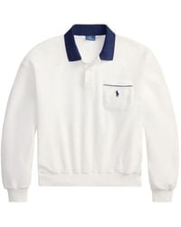 Polo Ralph Lauren - Terry Long-Sleeve Polo Top - Lyst