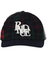 Rhude - Cappello Da Baseball A Quadri Con Logo Ricamato - Lyst