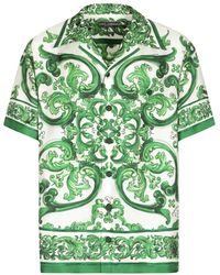 Dolce & Gabbana - ーン&ホワイト シルク シャツ - Lyst