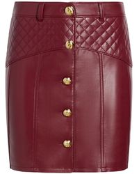 Cinq À Sept - Claudia Quilted Button Mini Skirt - Lyst