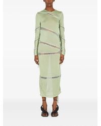 Isa Boulder - Braided-Panel Midi Dress - Lyst