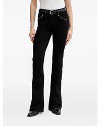 Miss Sixty - Studded-Detail Flared Jeans - Lyst