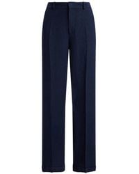 Polo Ralph Lauren - Linen Wide-Leg Trousers - Lyst
