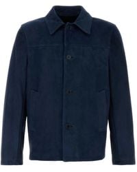 Salvatore Santoro - Button-Up Suede Jacket - Lyst