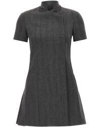 Coperni - Robe Courte À Fermeture Asymétrique Et Motif Chevrons - Lyst