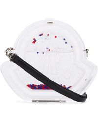 Moncler Sac à bandoulière à logo - Blanc