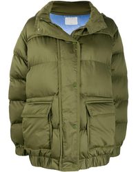 Sandro Padded Hooded Coat - Green