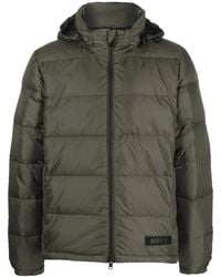 Aspesi - Logo-Patch Down Puffer Jacket - Lyst