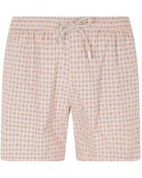 MC2 Saint Barth - Lighting Micro Geometric-Print Swim Shorts - Lyst
