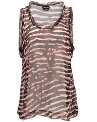 Tom Ford - Zebra-Print Sleeveless Top - Lyst