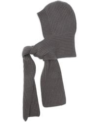 Liska - Ribbed Hooded Scarf - Lyst