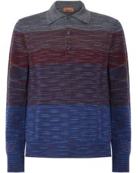 Missoni - Ombre-Effect Striped-Pattern Polo Shirt - Lyst