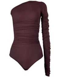 Wolford - Draped One-Shoulder Bodysuit - Lyst