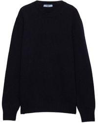 Prada - Maglione Girocollo A Coste - Lyst