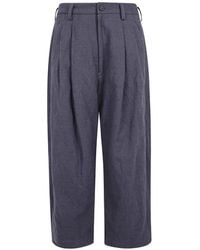 Ziggy Chen - Pleated Wide-Leg Trousers - Lyst