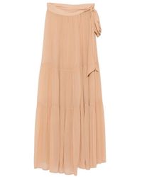 Aniye By - Tiered Bow-Fastening Maxi Skirt - Lyst