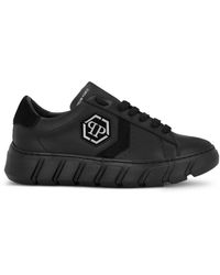 Philipp Plein - Hexagon Force Leather Sneakers - Lyst