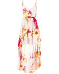 Twinset - Floral Print High Low Dress - Lyst