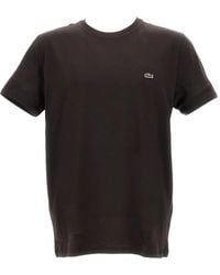 Lacoste - T-Shirt Girocollo Con Applicazione - Lyst