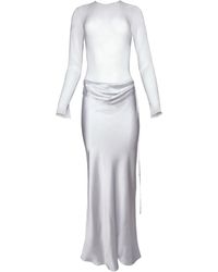 Christopher Esber - Robe Drapée À Coupe Longue - Lyst