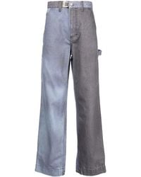 Objects IV Life - Two-Tone Straight Denim Trousers - Lyst