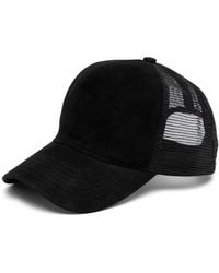 James Perse - Baseballkappe Aus Wildleder - Lyst