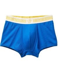 Versace - Ribbed Cotton-Jersey Trunks - Lyst
