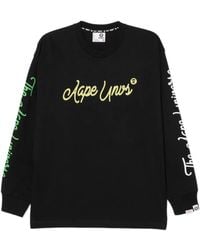 Aape By A Bathing Ape - T-Shirt En Coton À Logo Imprimé - Lyst