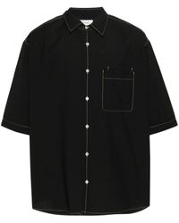 Lemaire - Overhemd Met Contrasterend Stiksel - Lyst