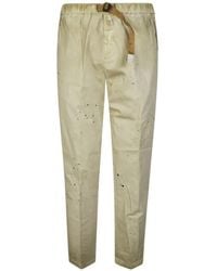 White Sand - Belted Trousers - Lyst