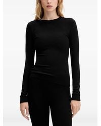 La Mania - Ribbed Long-Sleeve T-Shirt - Lyst