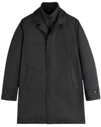 Fay - Morning Button-Fastening Layered-Neck Coat - Lyst