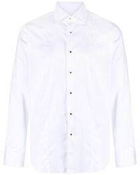 Karl Lagerfeld - Popeline-Hemd mit Eton-Kragen - Lyst