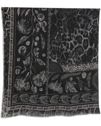 Just Cavalli - Schal Mit Leoparden-Print - Lyst