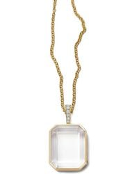 Loquet London - Diamond Locket Necklace - Lyst