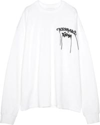 Yoshio Kubo - T-Shirt Mit Slogan-Print - Lyst