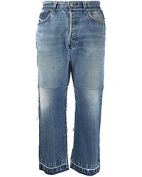 Diesel Red Tag Cropped-Jeans mit geradem Bein - Blau