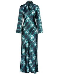 Tessitura Body Couture - Snake-Print Maxi Dress - Lyst