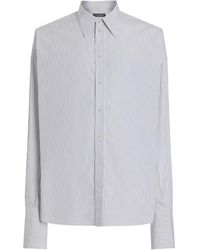 Dolce & Gabbana - Camicia A Righe A Maniche Lunghe - Lyst