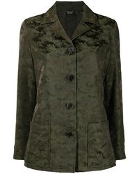 Aspesi - Chaqueta Con Motivo Militar - Lyst