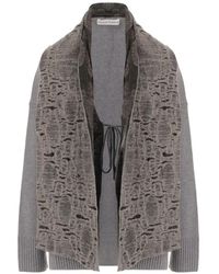 Niccolò Pasqualetti - Embroidered Shawl-Panel Cardigan - Lyst