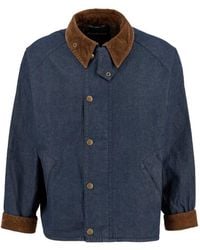 Barbour - Corduroy-Collar Denim Jacket - Lyst